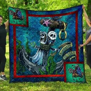 Skull Quilt 01795 Quilt and Home Decor