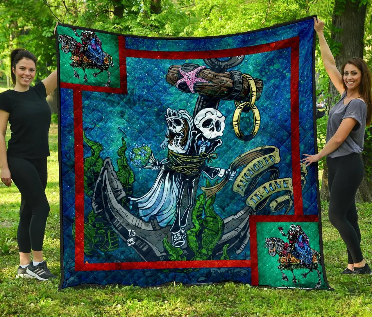 Skull Quilt 01795 Quilt and Home Decor