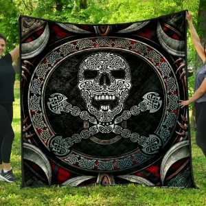 Skull Quilt 01839 Quilt and Home Decor