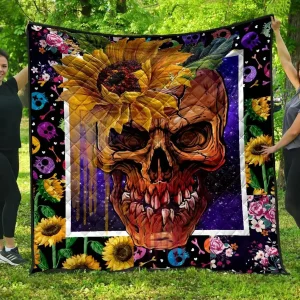 Skull Quilt -02099 Quilt and Home Decor