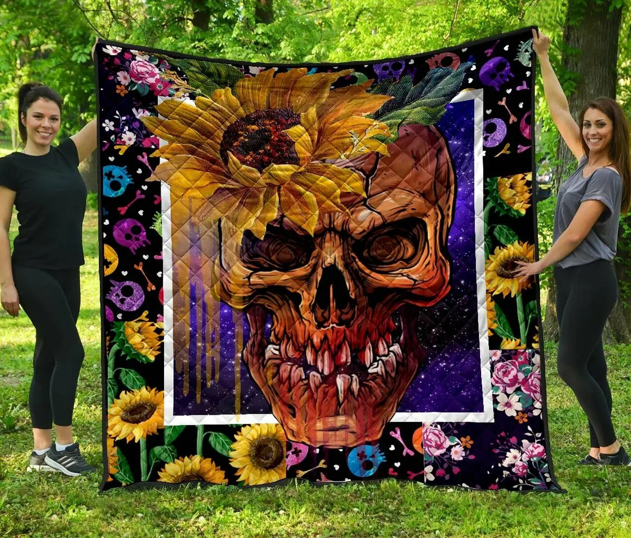 Skull Quilt -02099 Quilt and Home Decor