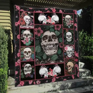 Skull Tu070805C Tbg Quilt Blanket and Home Decor