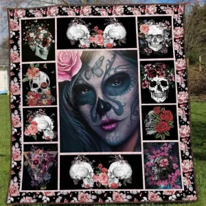 Skull Ver6 Blanket Th1507 Quilt and Home Decor