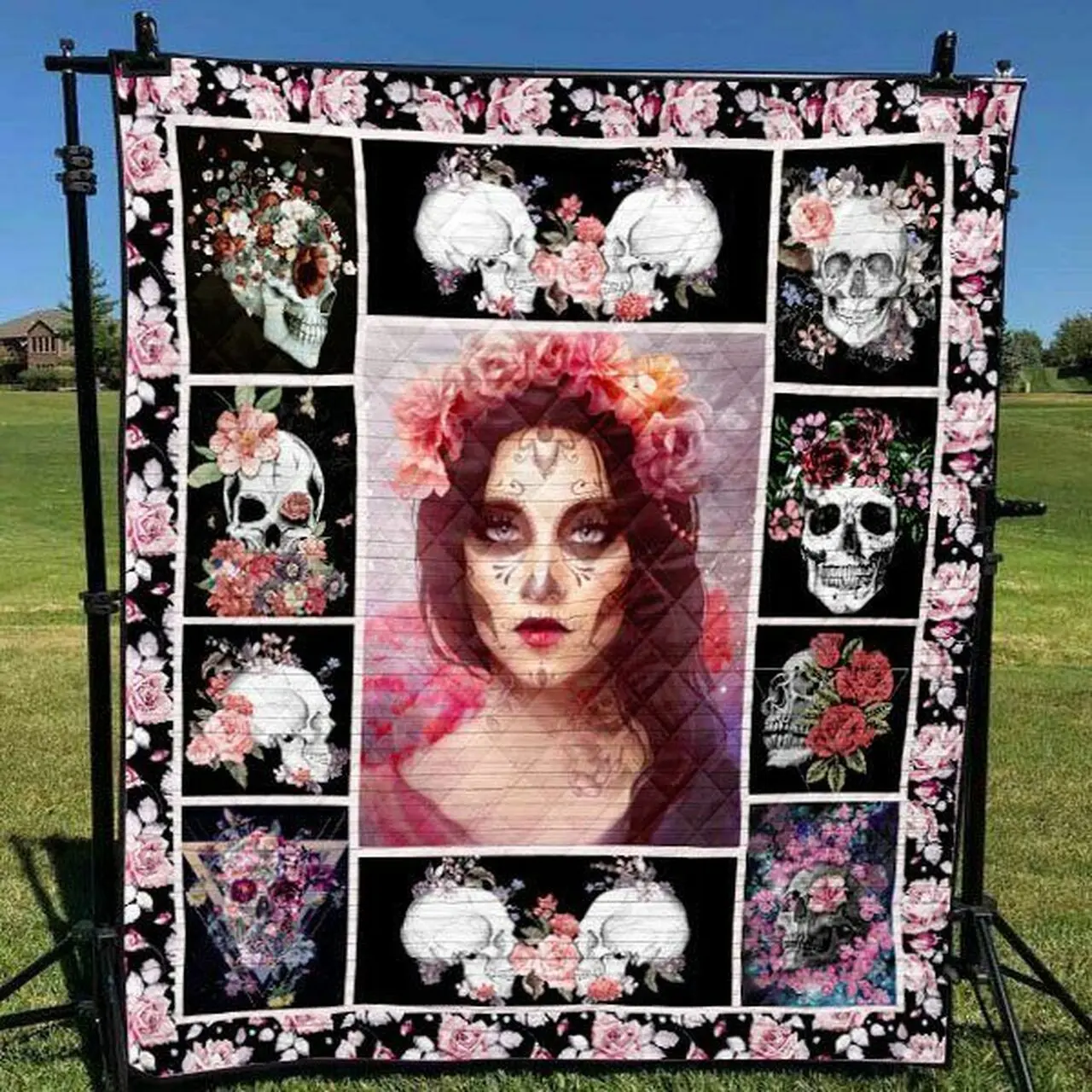Skull YE090705A TBG Quilt Blanket and Home Decor
