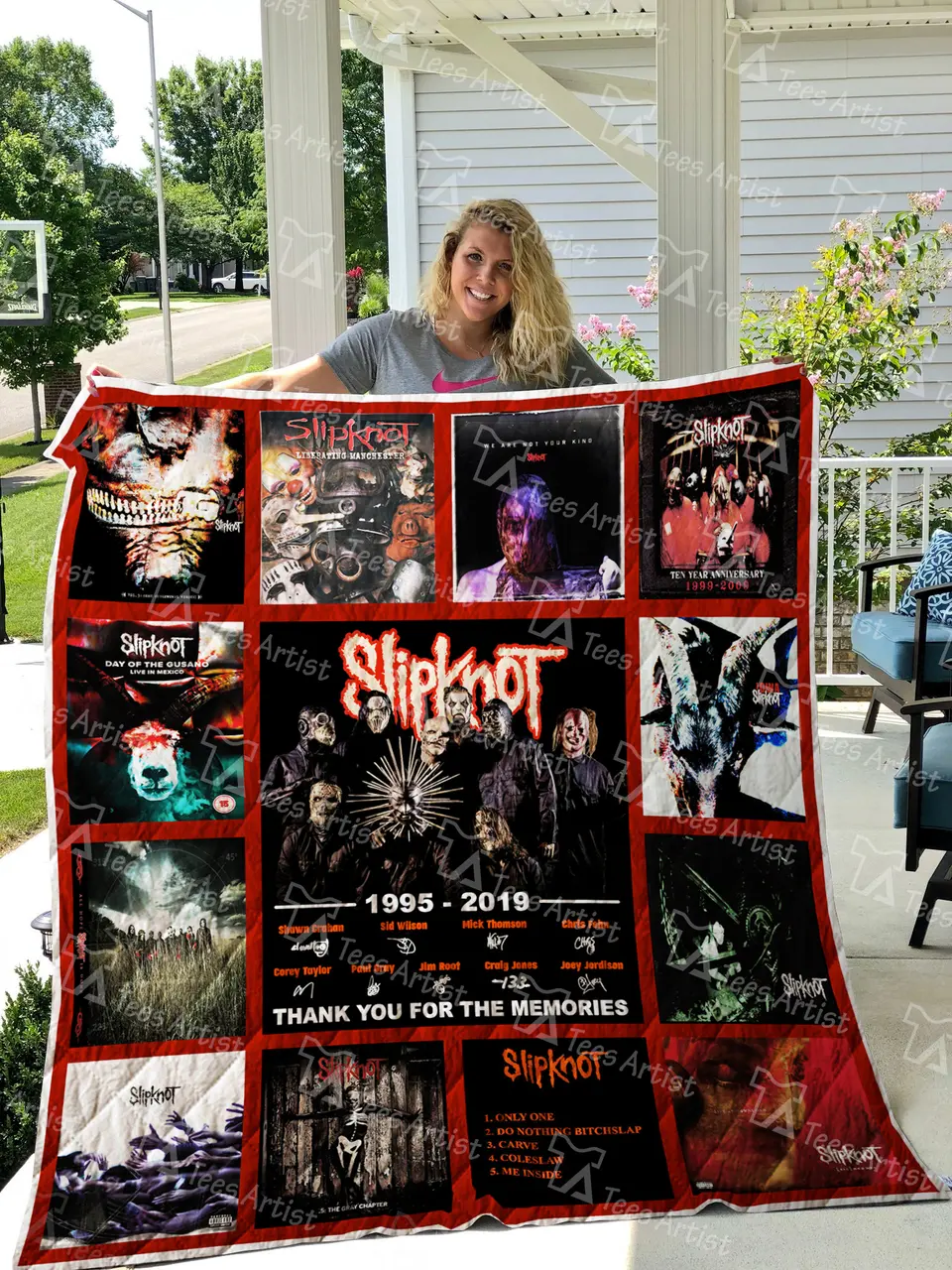 Slipknot Quilt Blanket 01703 and Home Decor