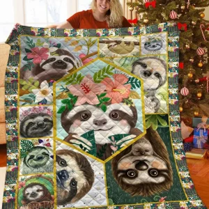 Sloth Blaket JFJ12869 3D Customized Quilt 2707 and Home Decor