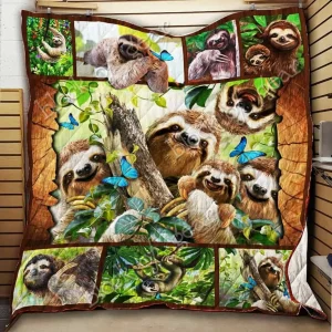 Sloth Cl18100654Mdq Quilt Blanket and Home Decor