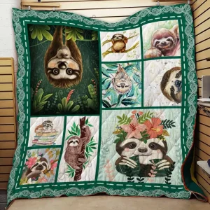 Sloth Cl2100461Mdq Quilt Blanket and Home Decor