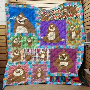 Sloth JFJ12853 3D Customized Quilt 2707 and Home Decor