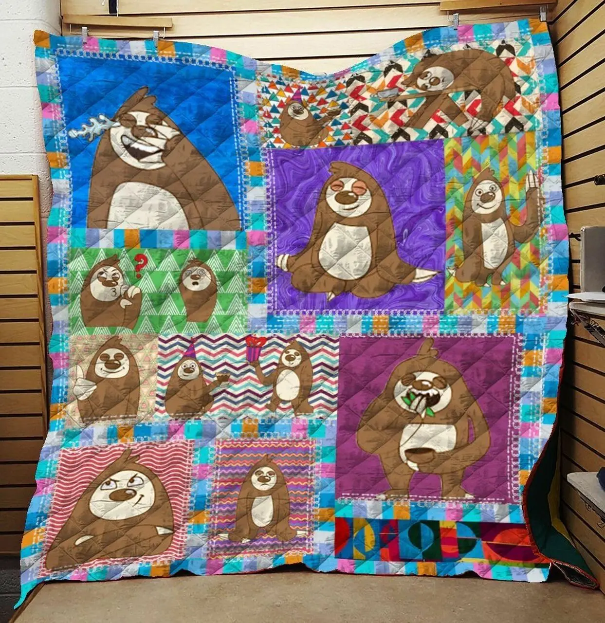Sloth JFJ12853 3D Customized Quilt 2707 and Home Decor