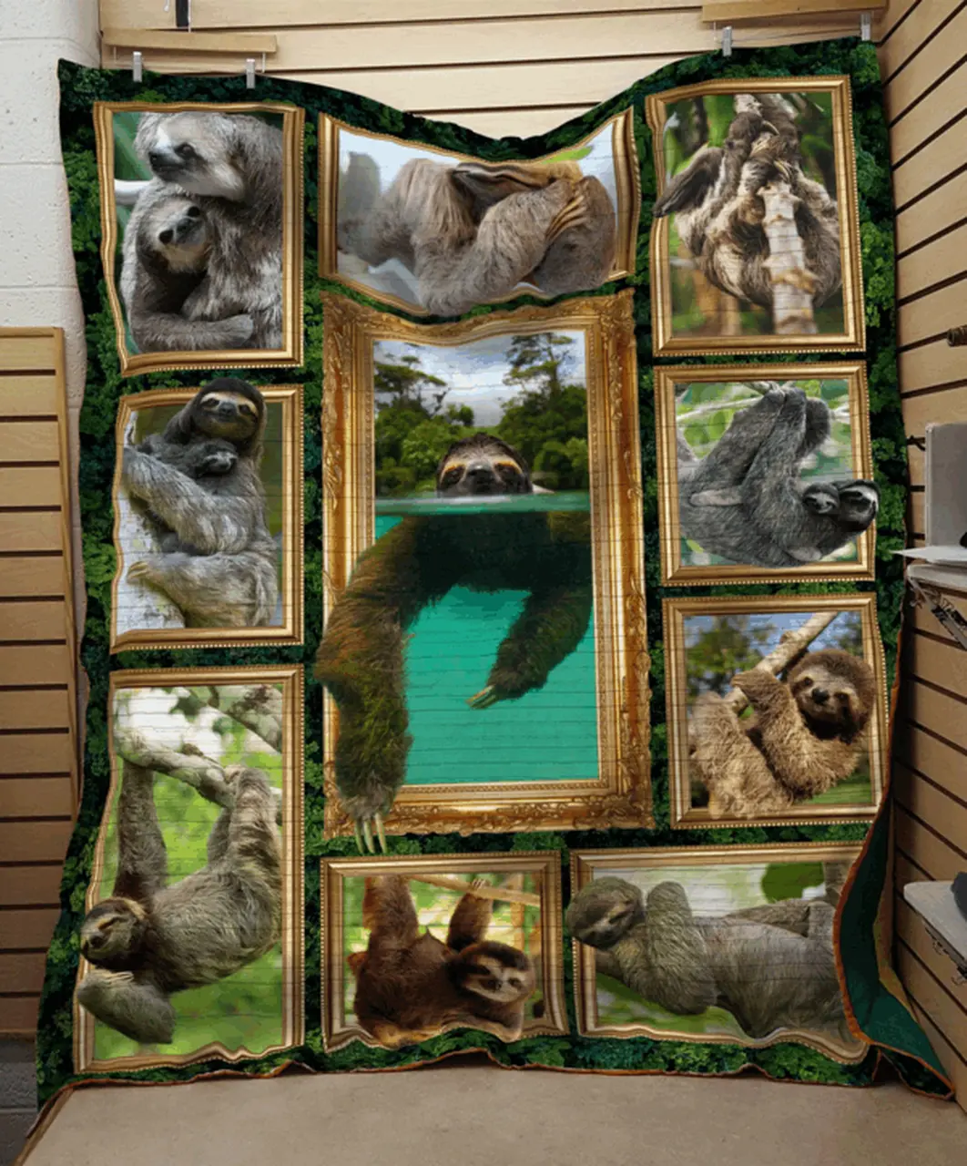 Sloth Love Quilt Blanket Dhc150120604Td and Home Decor