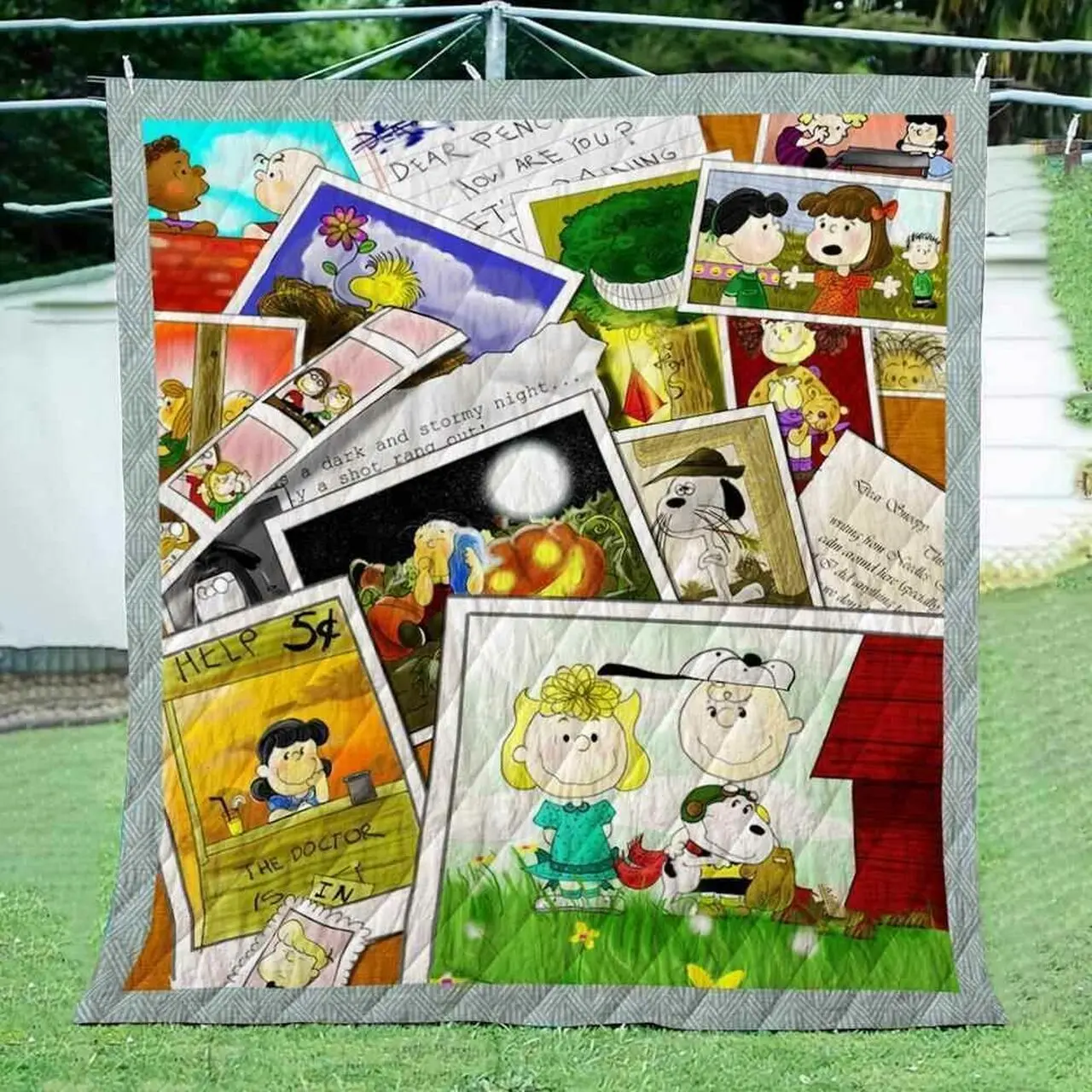 Snoopy Book V1 Blanket Th0607 Quilt and Home Decor