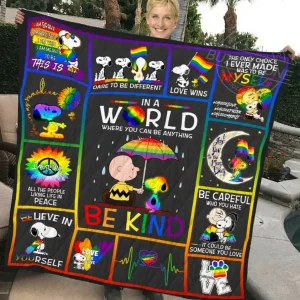 Snoopy Lgbt Btt Quilt and Home Decor