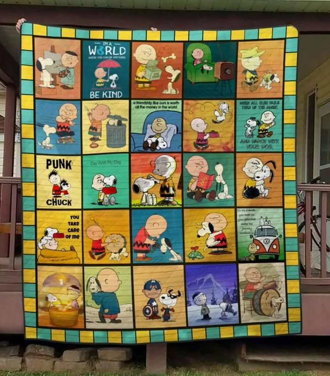 Snoopy Quilt Blanket Hvt310535 Quilt and Home Decor
