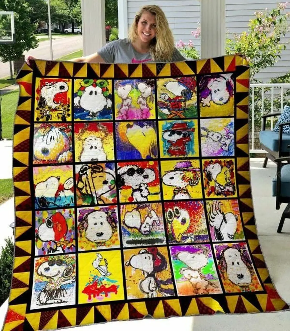 Snoopy Ver1 Quilt Blanket and Home Decor