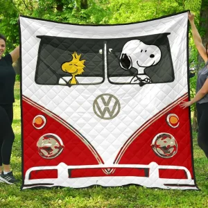 Snoopy Vw Quilt Quilt and Home Decor