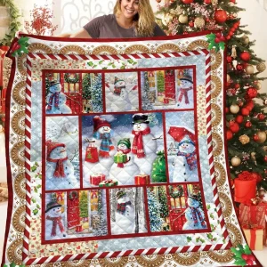 Snowman Aaa2610203Ta Quilt Blanket and Home Decor