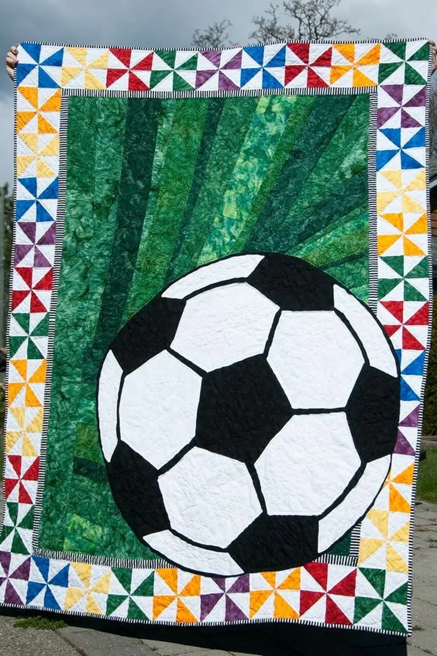 Soccer Cla190690 Quilt Blanket and Home Decor