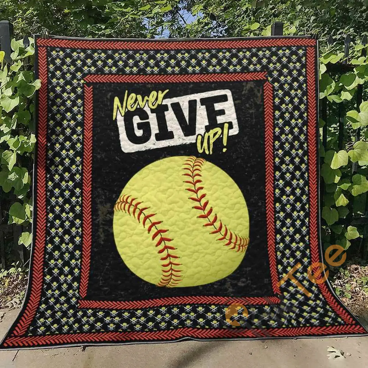 Softball Blanket TH1507 Quilt and Home Decor