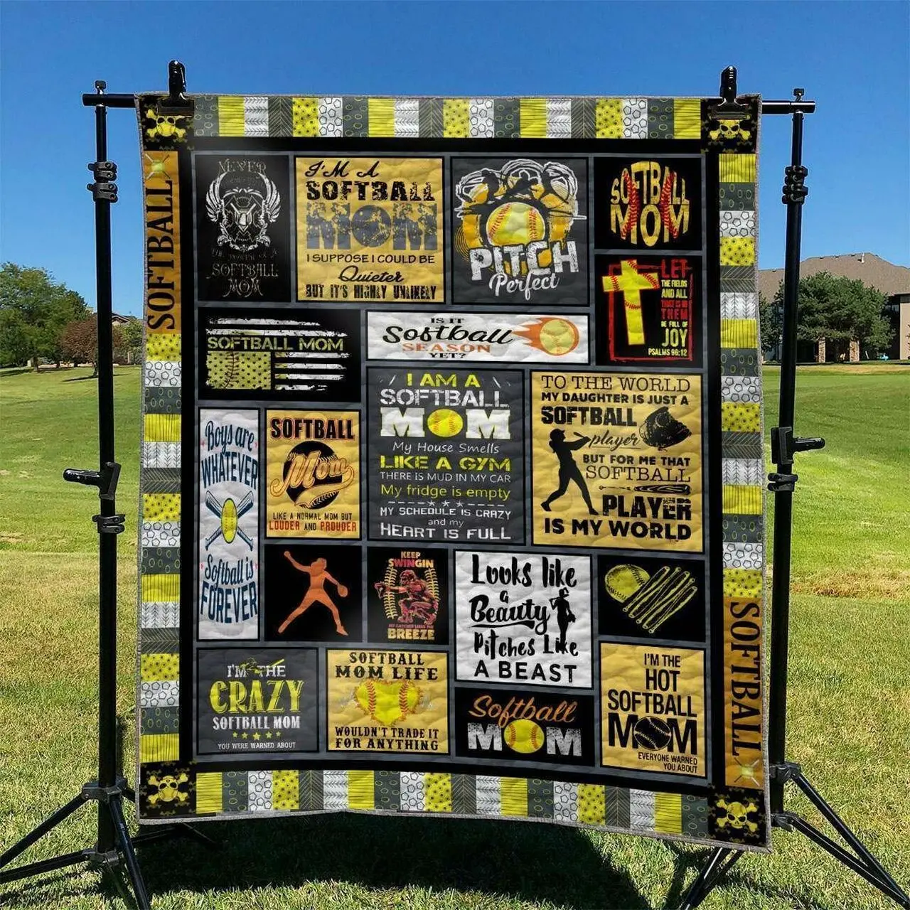 Softball Hur Quilt jq and Home Decor