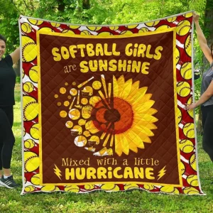 Softball Hur Quilt lj and Home Decor
