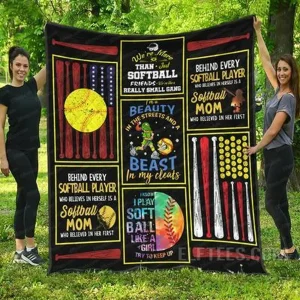 Softball Lover Quilt Blanket 2 Quilt and Home Decor