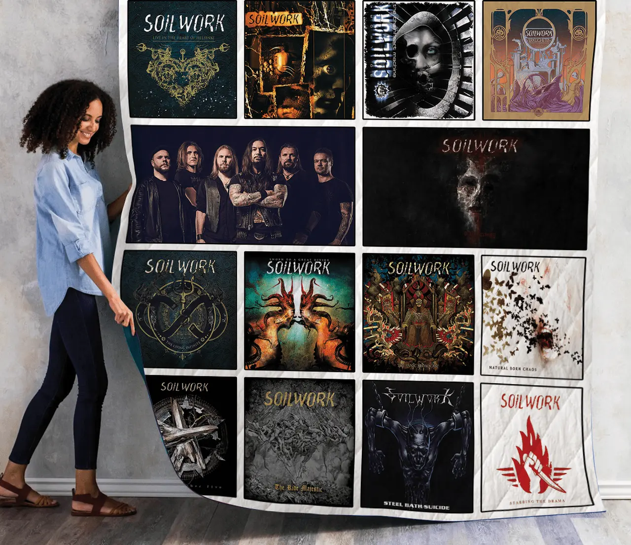 Soilwork Albums Quilt Blanket Ver14 and Home Decor