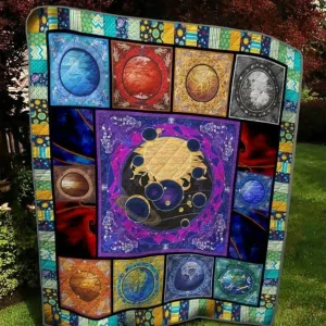 Solar System Bs0304 3 Quilt Blanket Quilt and Home Decor