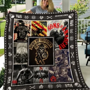 Son Of Anarchy Quilt Blanket and Home Decor