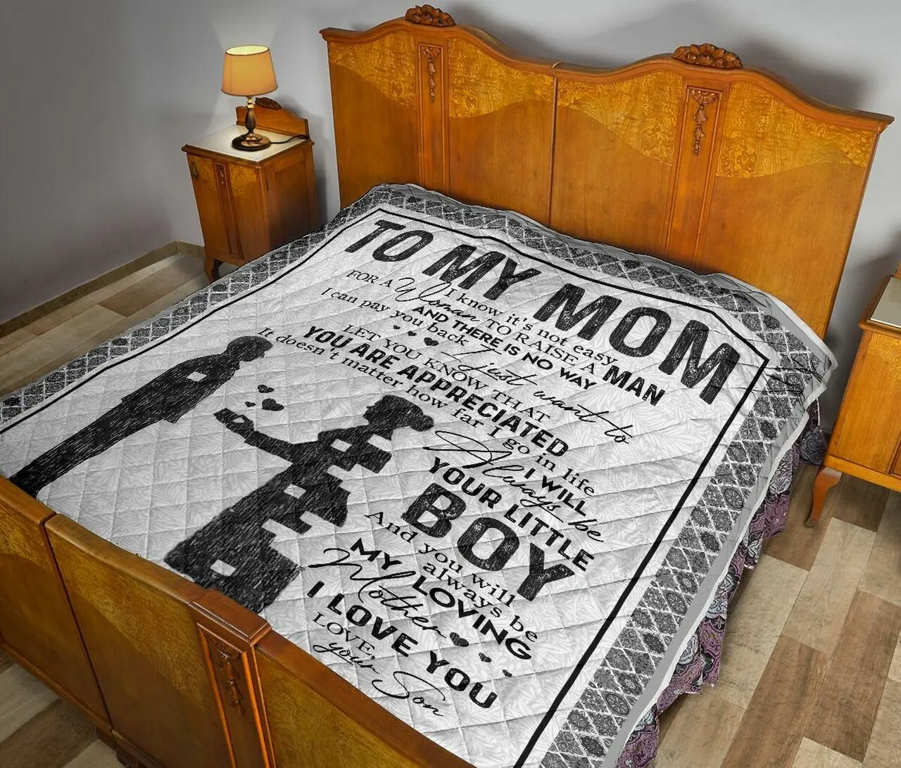 Son To Mom Quilt Blanket Dhc02011673Dd and Home Decor
