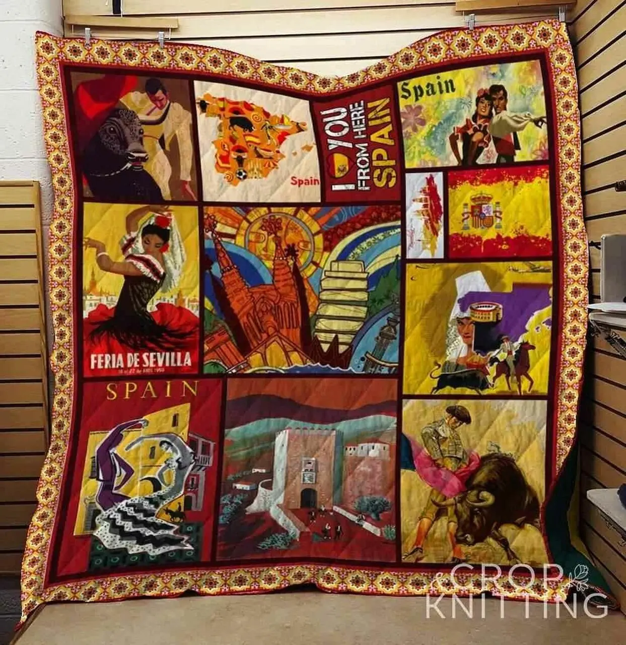 Spain 3 Blanket Th1307 Quilt and Home Decor