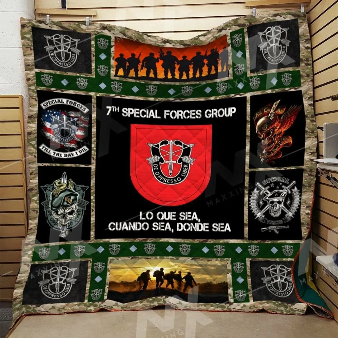 Special Force Airborne Quilt Blanket Dhc0910376Vt and Home Decor