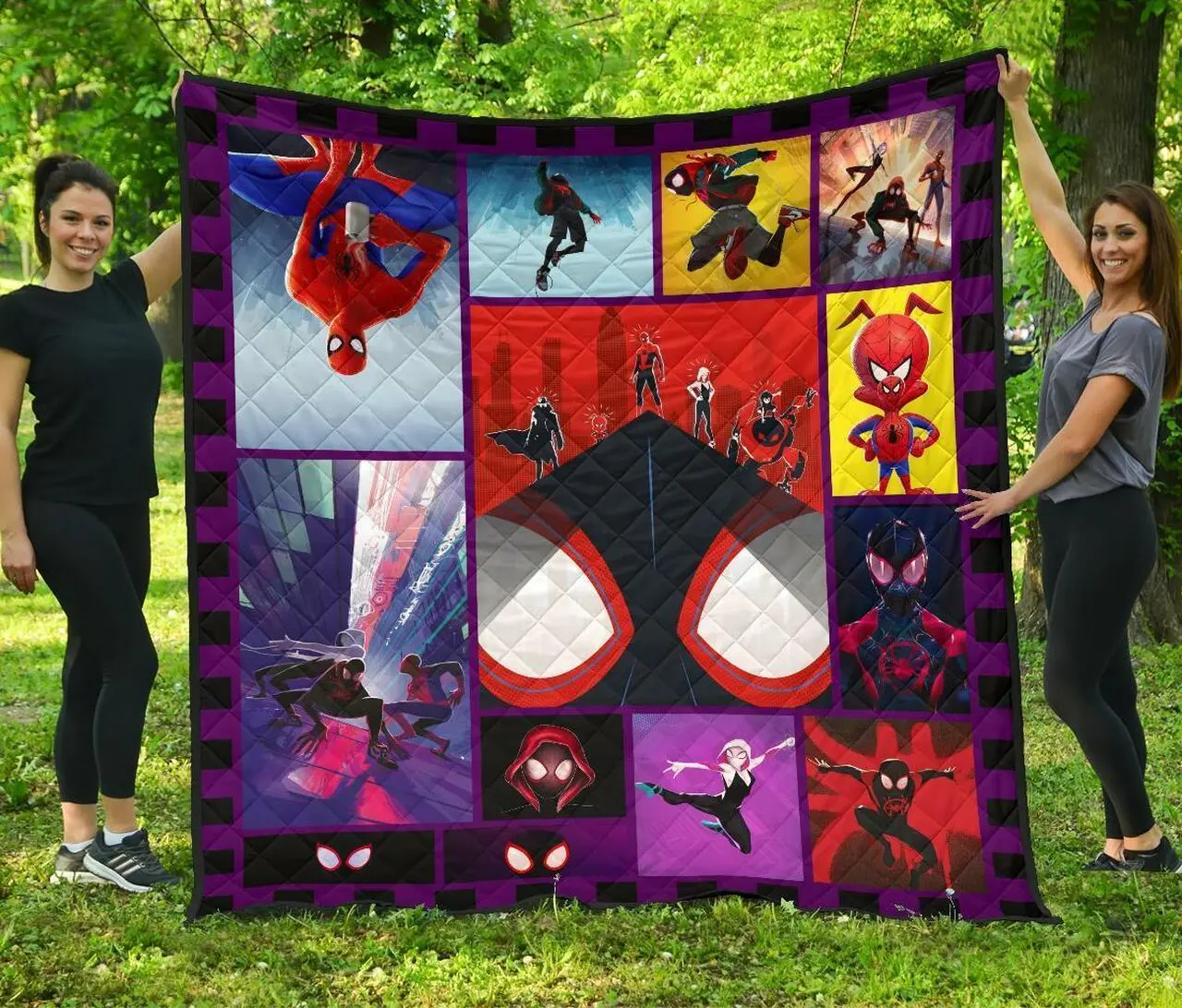 Spider-Verse For Spider-Man Fan Gift Quilt and Home Decor