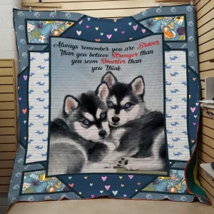 St Husky 3 Quilt and Home Decor
