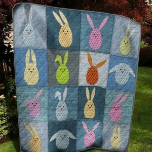 St Rabbit 060406 Quilt Blanket Quilt and Home Decor