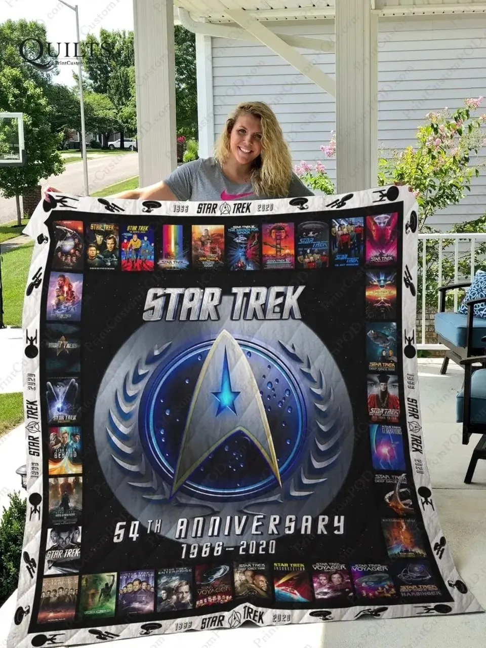 Star Trek 54Th Anniversary Quilt and Home Decor