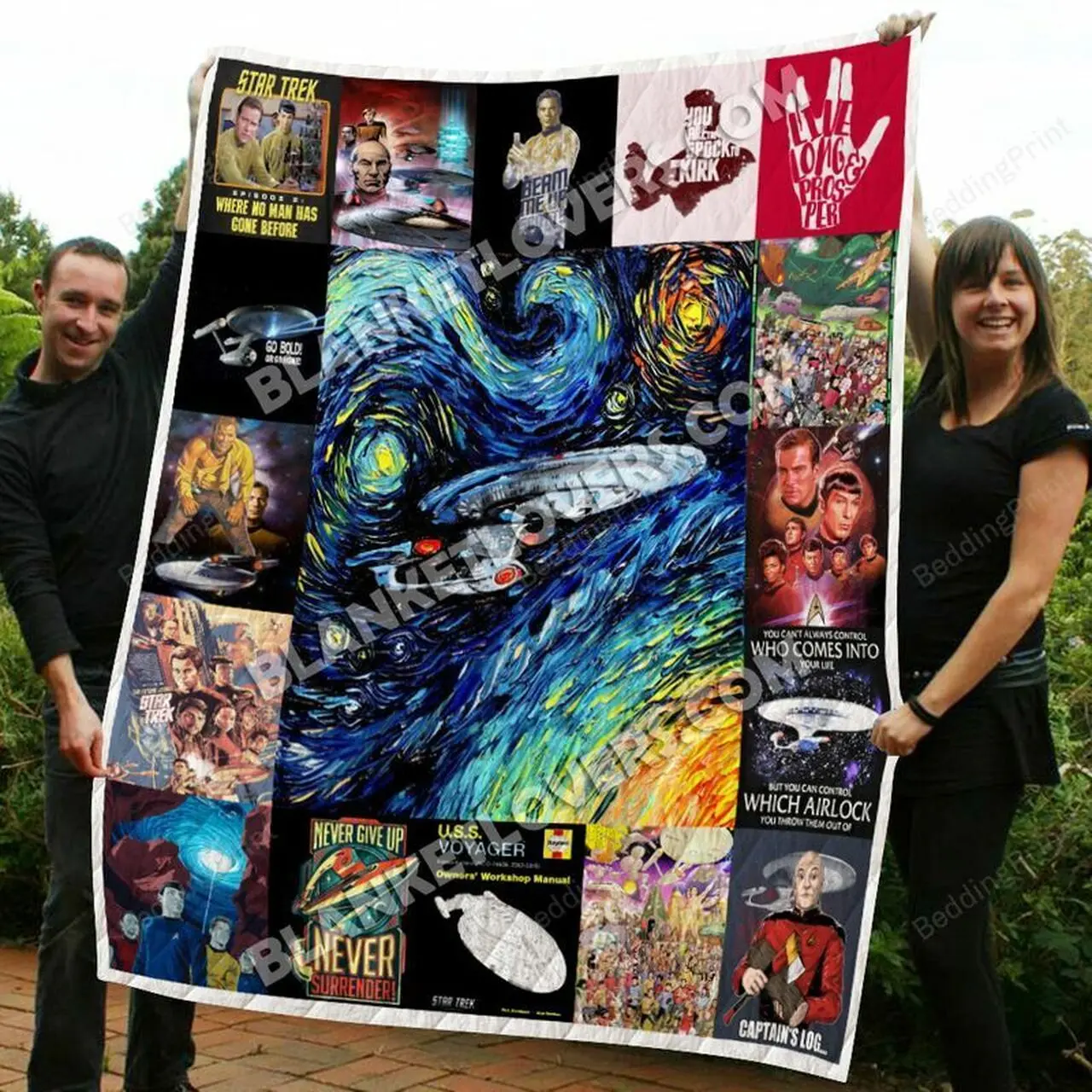 Star Trek Quilt Blanket 01 and Home Decor