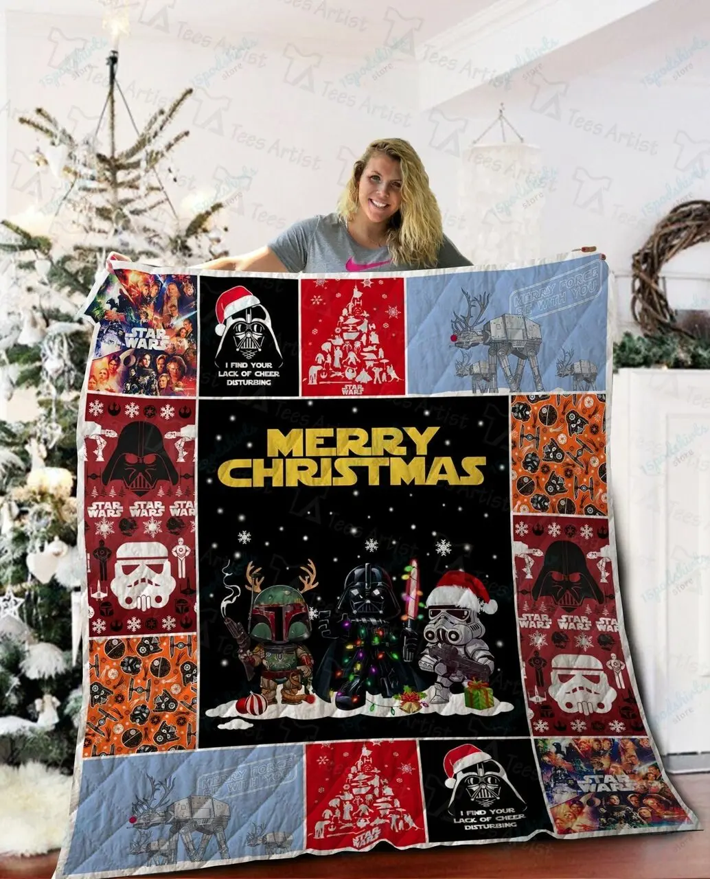 Star Wars Quilt Blanket 02092 and Home Decor
