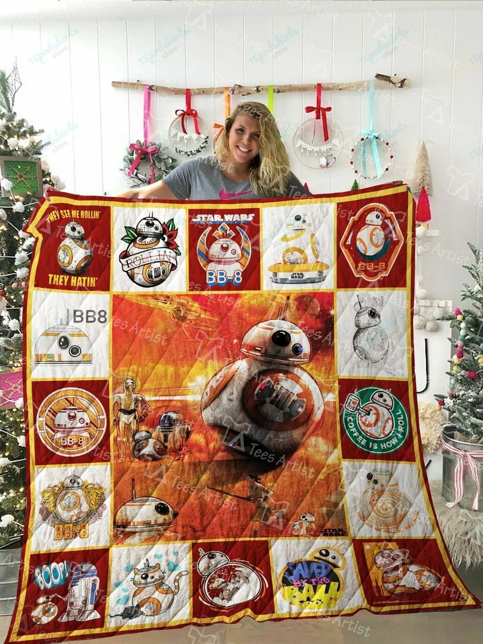 Star Wars Quilt Blanket 02309 and Home Decor