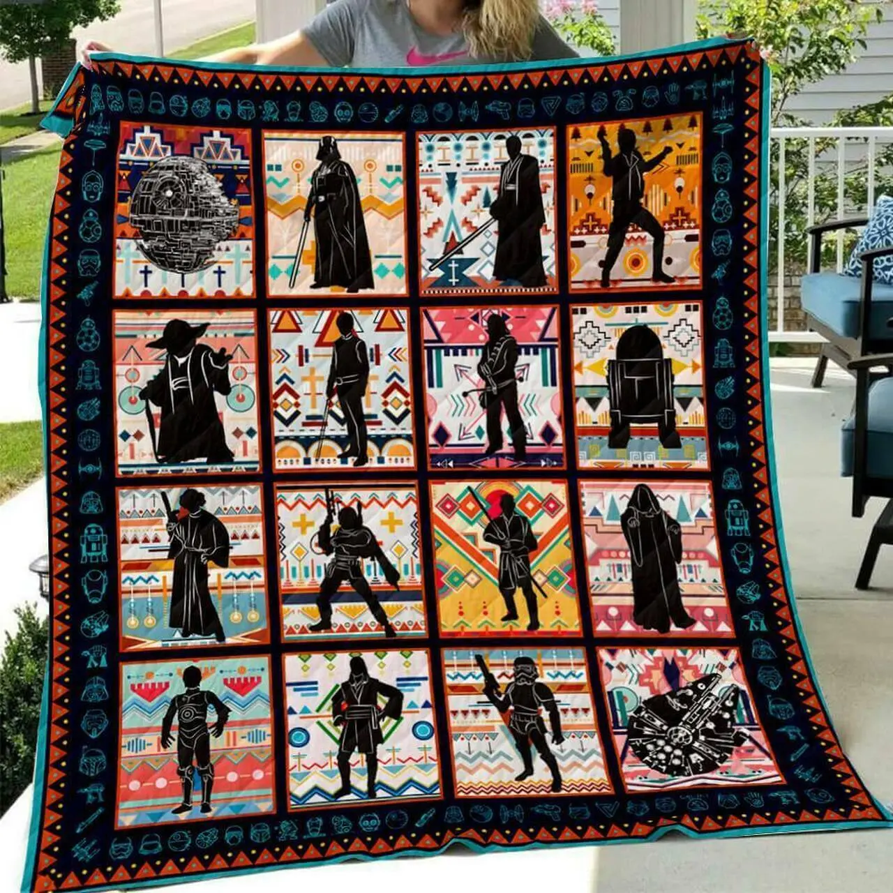 Star Wars Silhouette Art Quilt and Home Decor