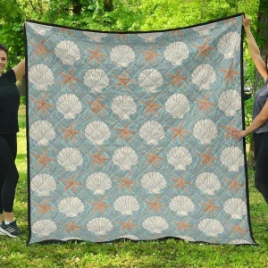 Starfish Shell Hur Quilt st and Home Decor