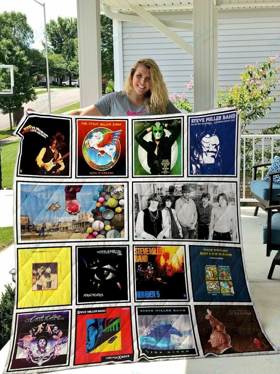 Steve Miller Band Quilt Blanket and Home Decor
