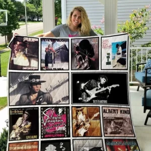 Stevie Ray Vaughan Quilt Blanket and Home Decor