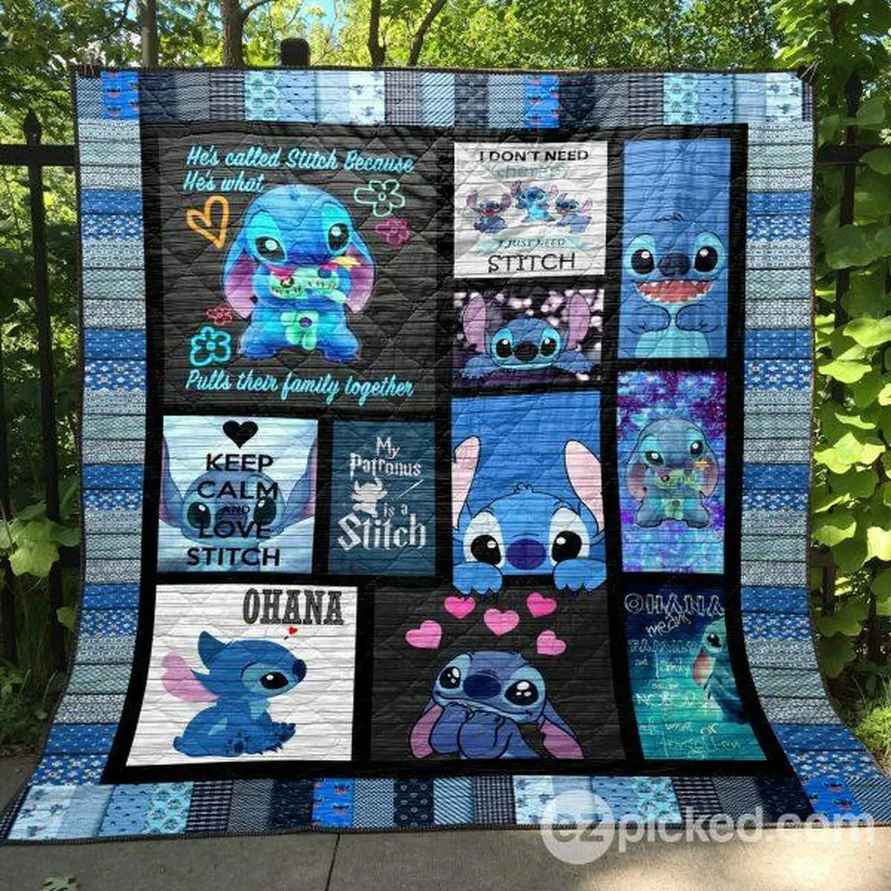 Stitch Forever Quilt Blanket Hn57 Quilt and Home Decor
