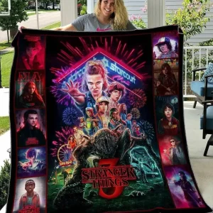 Stranger Things Blanket Th1507 Quilt and Home Decor