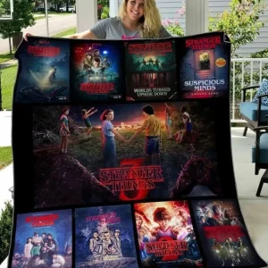 Stranger Things Ver1 Quilt Blanket and Home Decor