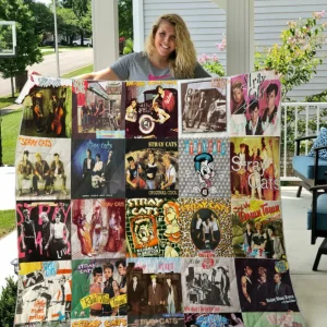 Stray Cats Quilt Blanket and Home Decor