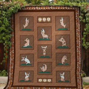 Strong Corgi Quilt and Home Decor