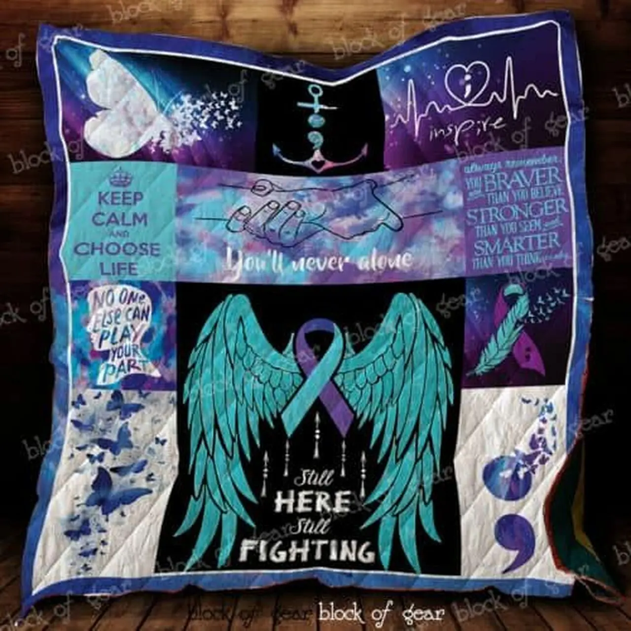 Suicide Prevention Cl22100488Mdq Quilt Blanket and Home Decor