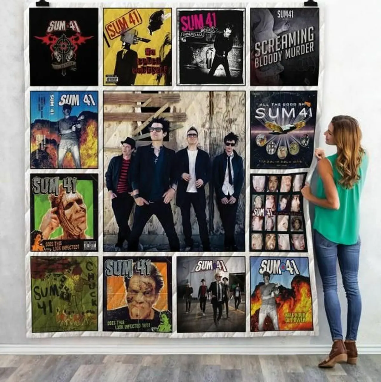 Sum 41 Albums Quilt Blanket 02 and Home Decor